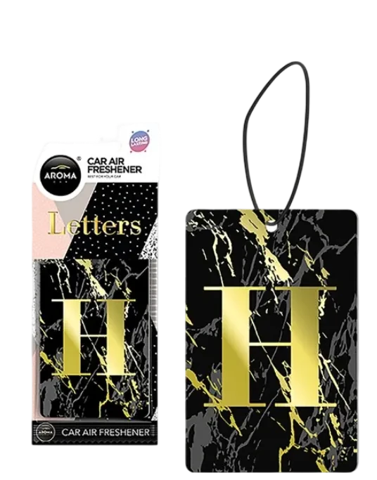 اروما معطر جو للسيارة 1 قطعة حرف H يمنح السيارة رائحة منعشة ويضيف تصميم مميز
