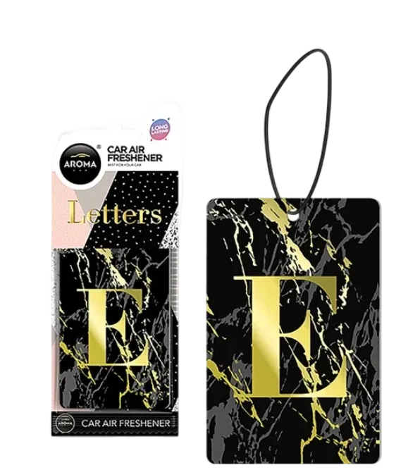 اروما معطر جو للسيارة 1 قطعة حرف E يمنح السيارة رائحة منعشة ويضيف شكل مميز داخل المقصورة
