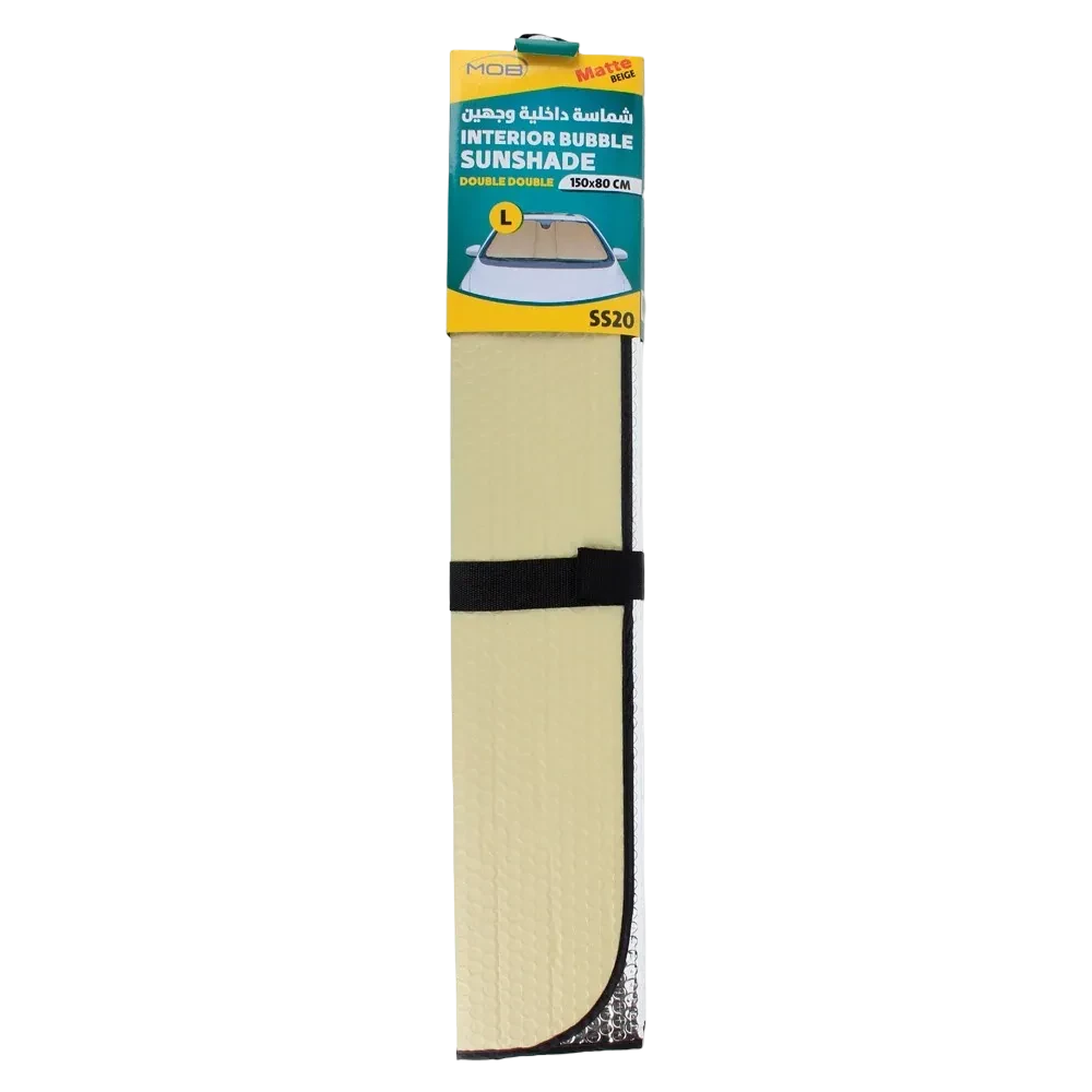MOB Front Car Sunshade Medium Size in Beige color