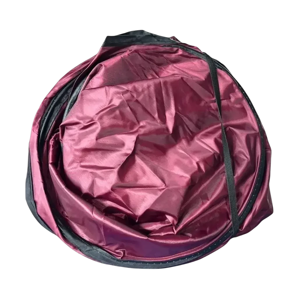 MOB circular spring sunshade automatic fold maroon color