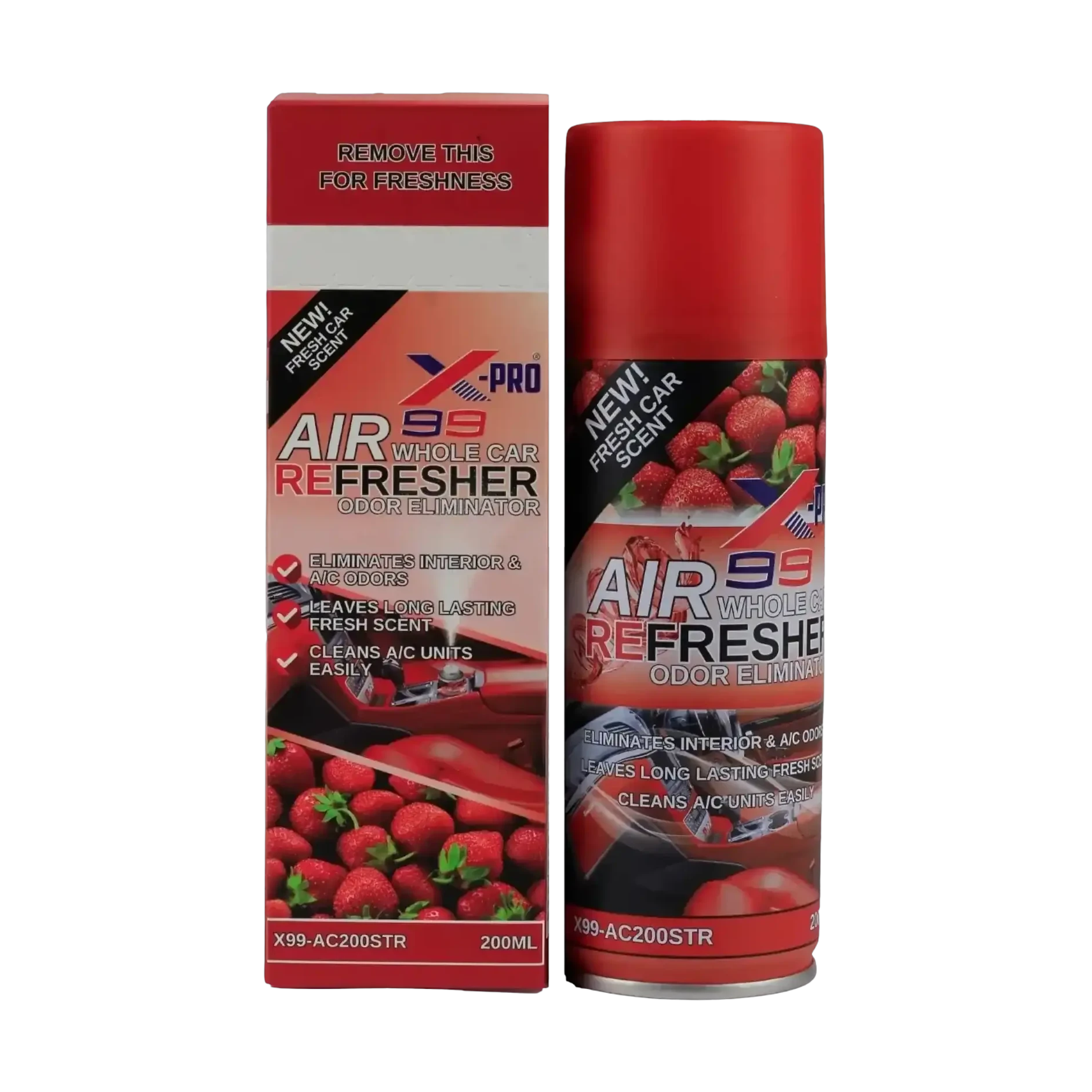 معطر مكيف السيارة برائحة الفراولة من اكس برو 99