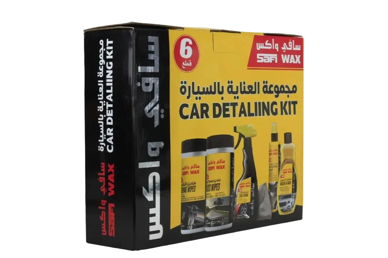مجموعة سافي واكس العناية بالسيارة 6 قطع توفر أدوات تنظيف وتلميع للعناية الشاملة بالسيارة