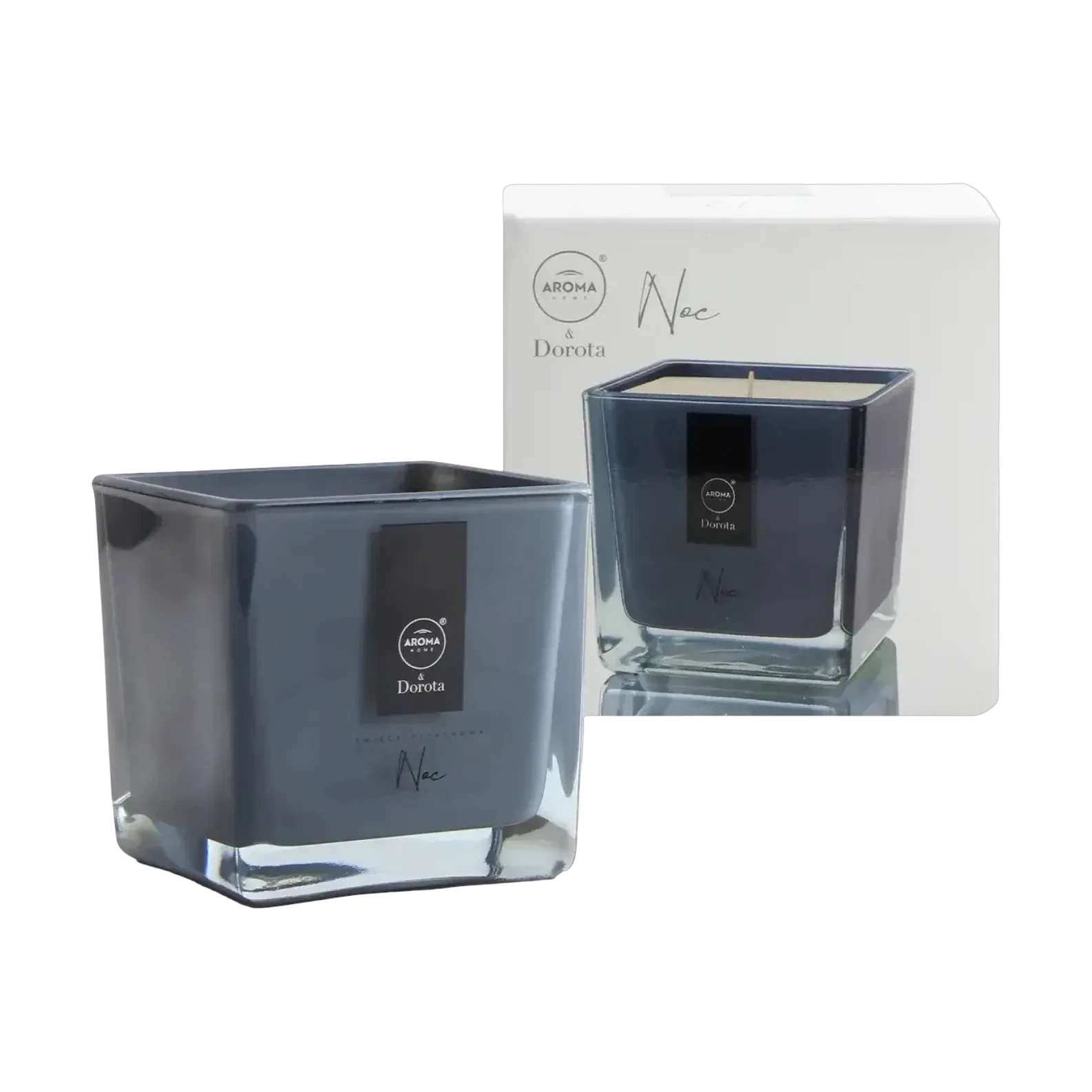 اروما هوم شمعة نايت معطرة بغطاء زجاجي 155 جم