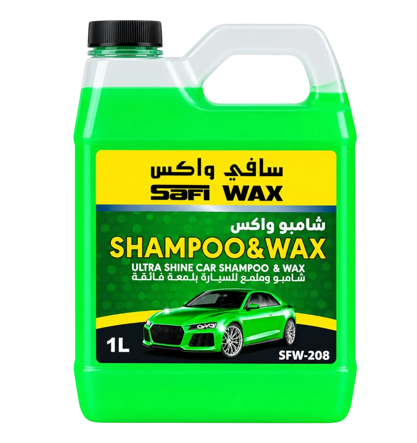 Safi Wax Green Car Shampoo & Wax 1 L SFW-208