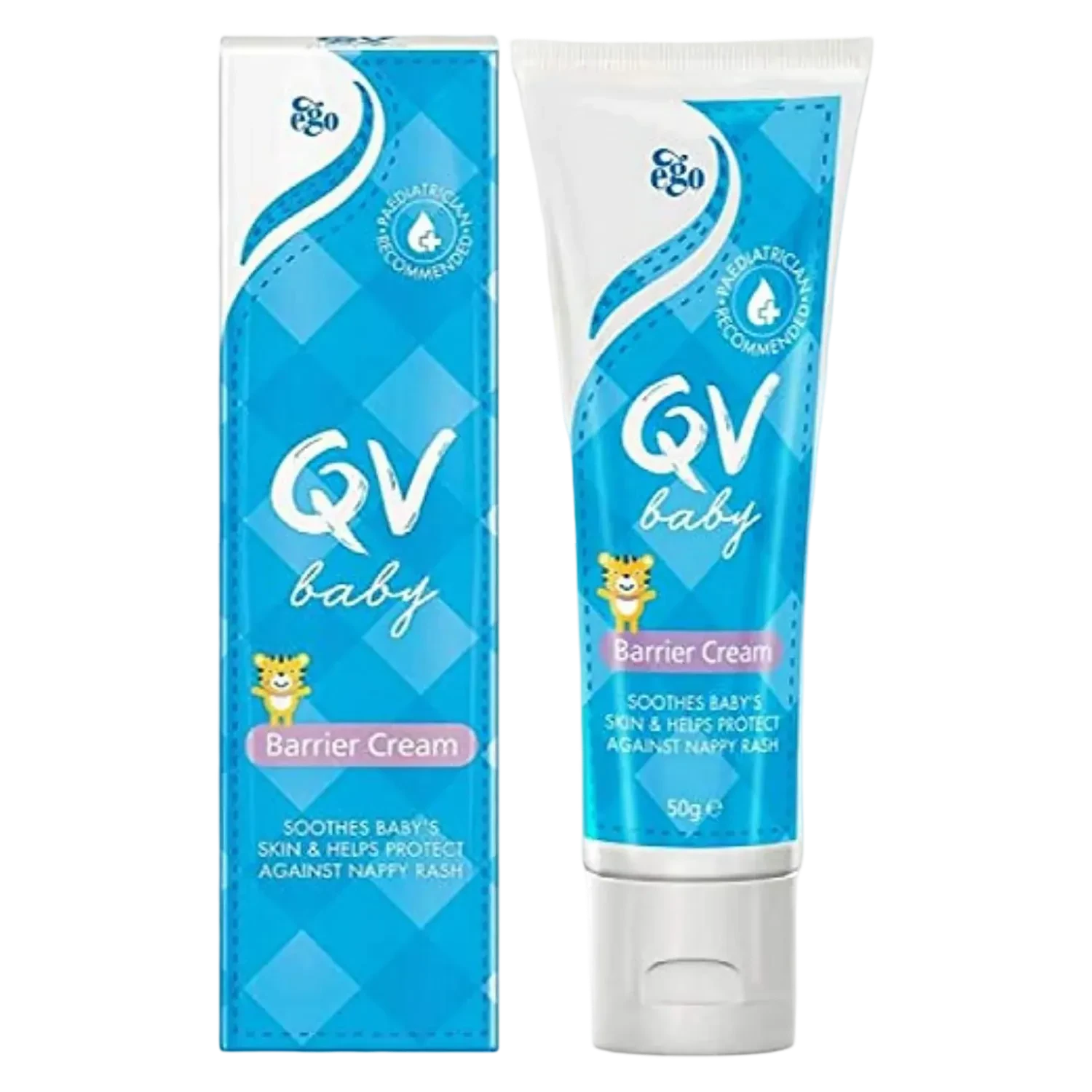 QV Baby Barrier Cream 50g soothes skin and protects against nappy rash