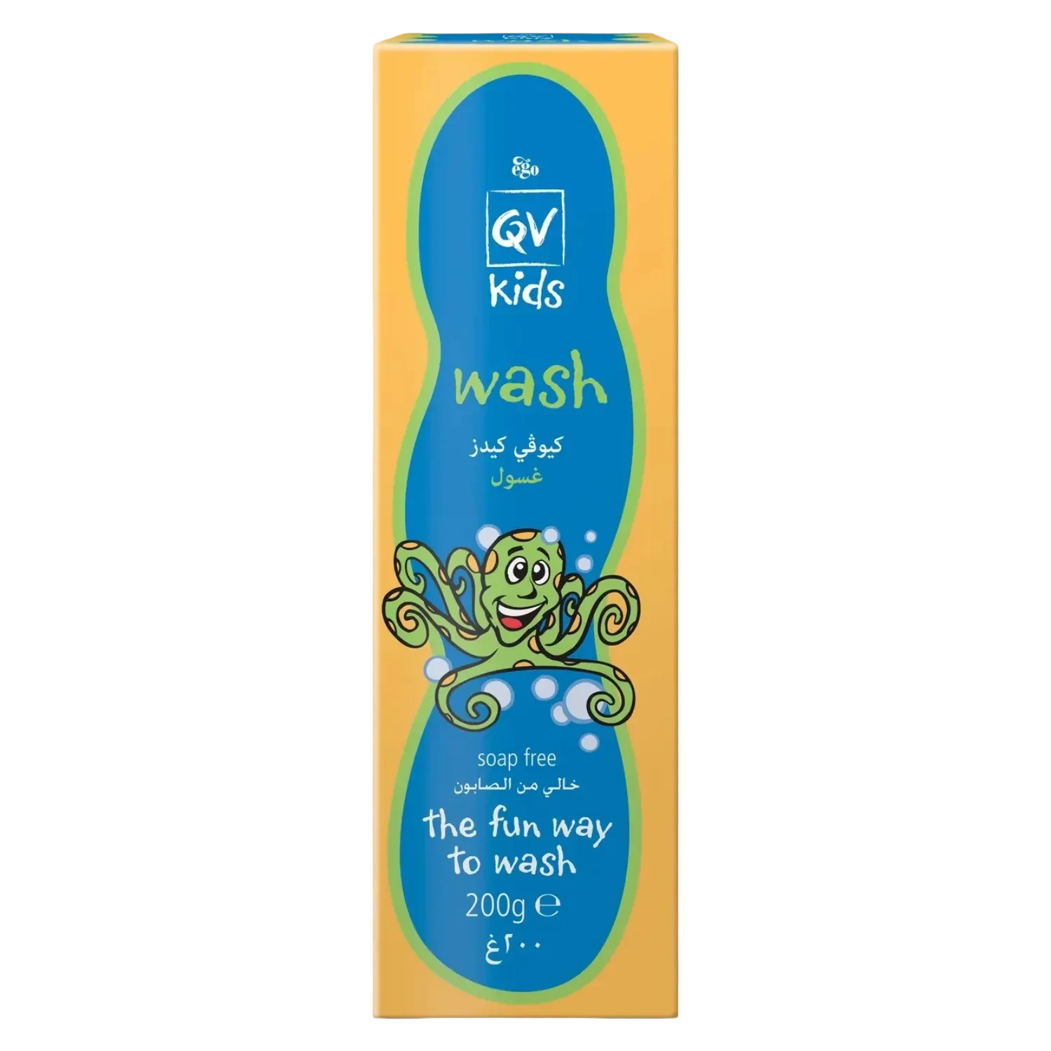 QV Kids soap free body wash gently cleanses sensitive skin 200ml