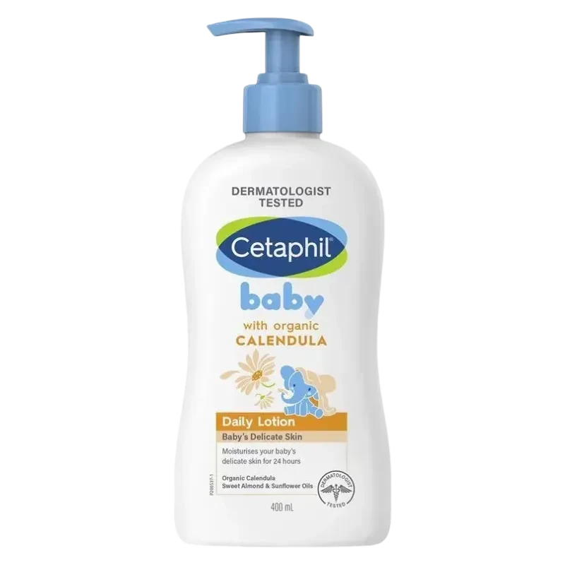 Cetaphil Baby Daily Lotion with organic calendula for delicate skin 400ml