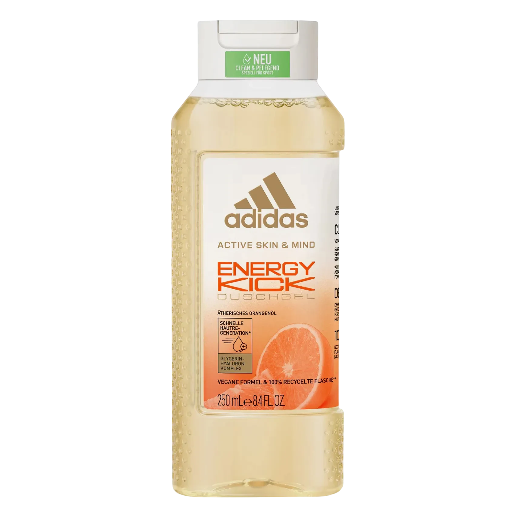 Adidas Energy Kick Shower Gel with lemon essential oil refreshes the body 400ml