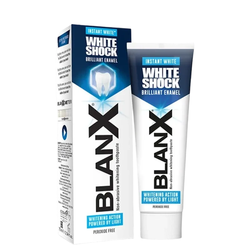 Blanx White Shock Instant White Toothpaste for fast teeth whitening 75ml