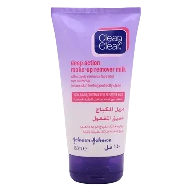 Clean & Clear Deep Action Makeup Remover Milk gentle formula for sensitive skin 150ml