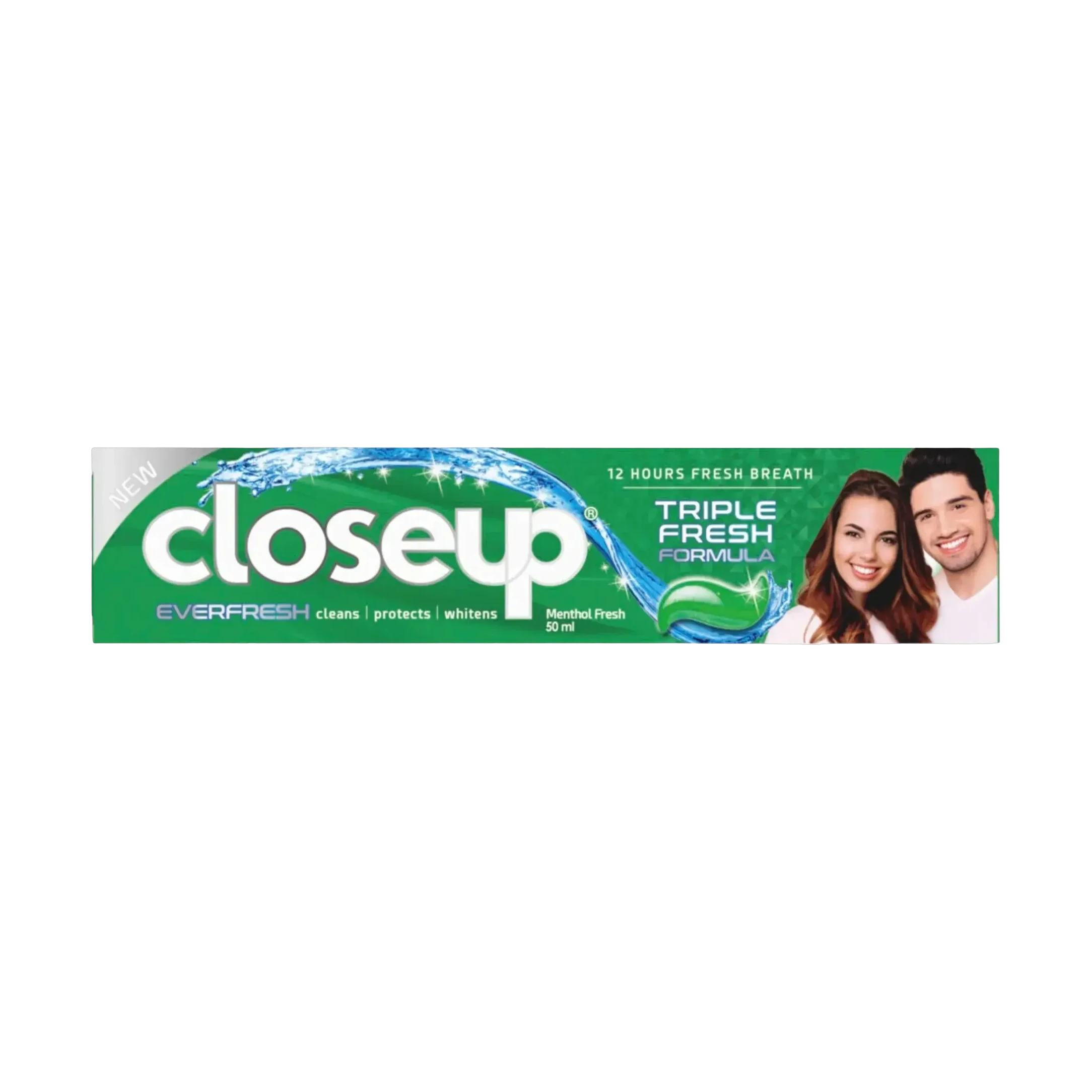 Close Up Menthol Fresh green toothpaste keeps breath fresh for 12 hours 50ml