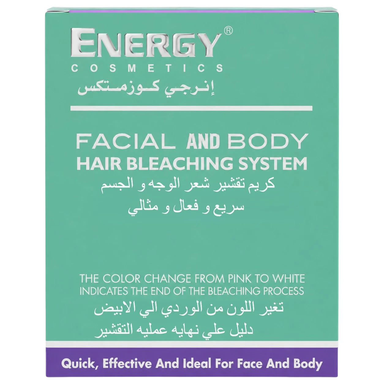 Energy Facial and Body Hair Bleaching System with 60ml and 40ml bottles