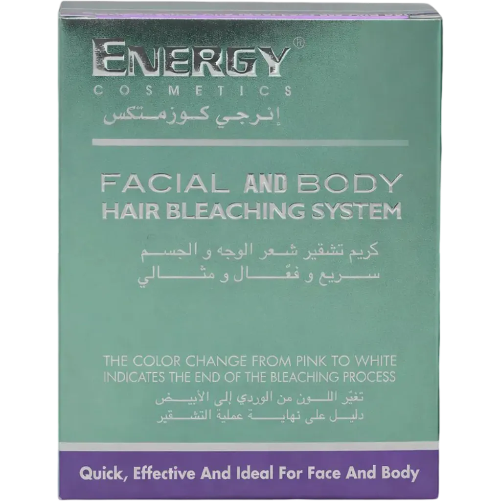 Energy Facial and Body Hair Bleaching System with 60ml and 40ml bottles
