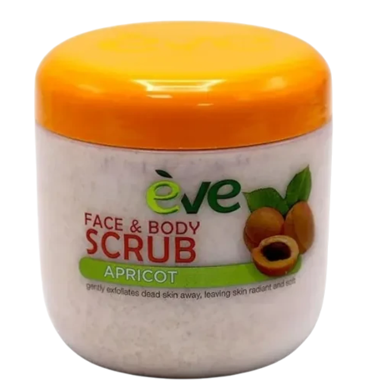 Eve Face and Body Apricot Scrub removes dead skin cells gently