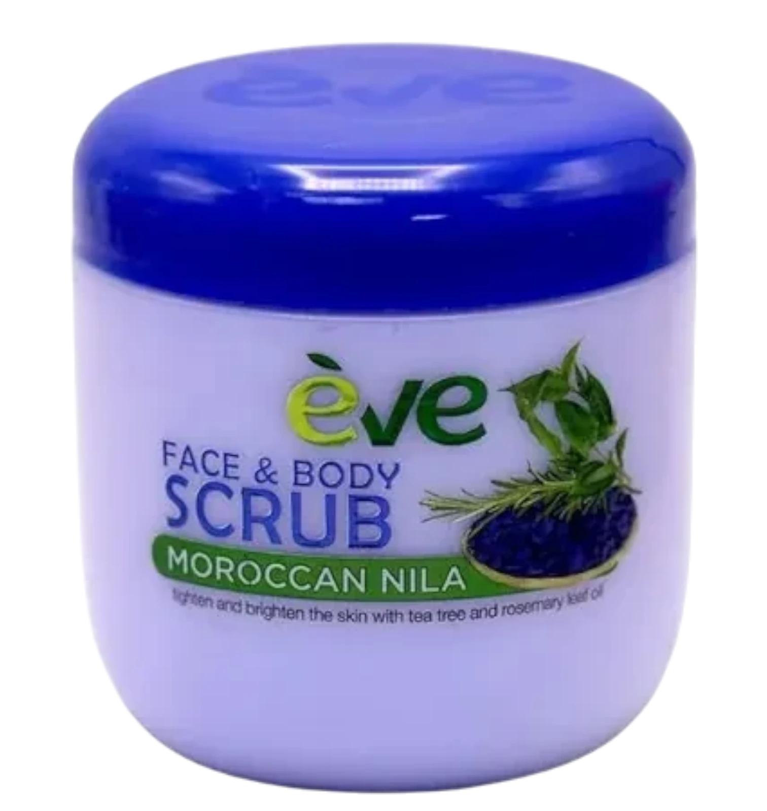 Eve Face and Body Scrub with Moroccan Nila smooths skin in 500ml
