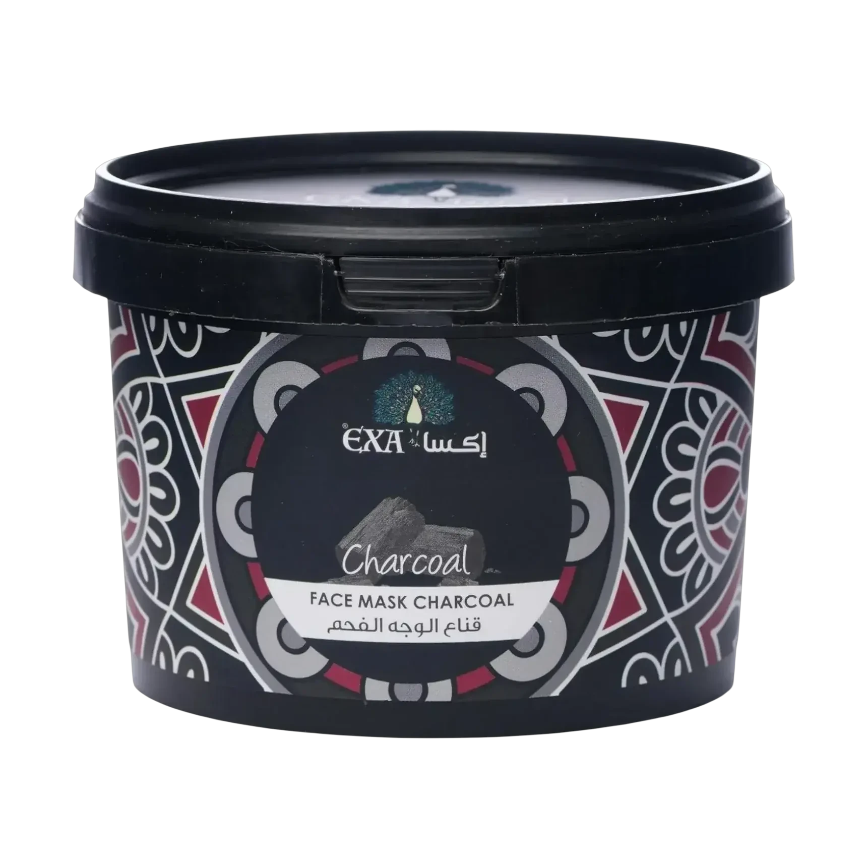 Exa Charcoal Face Mask purifies skin and removes impurities 400g