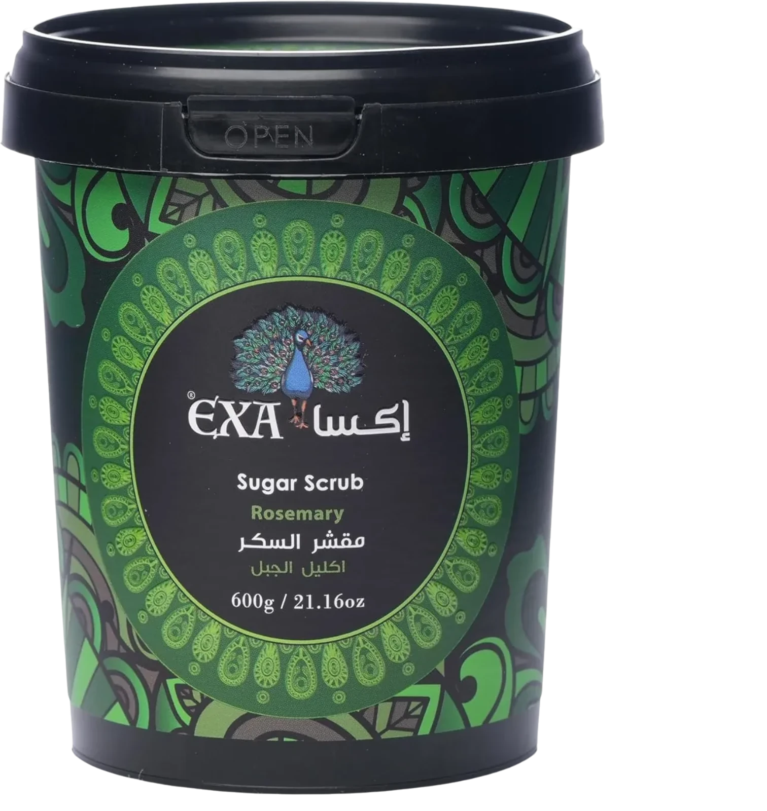 اكسا مقشر السكر بإكليل الجبل لتنشيط البشرة 600 جرام