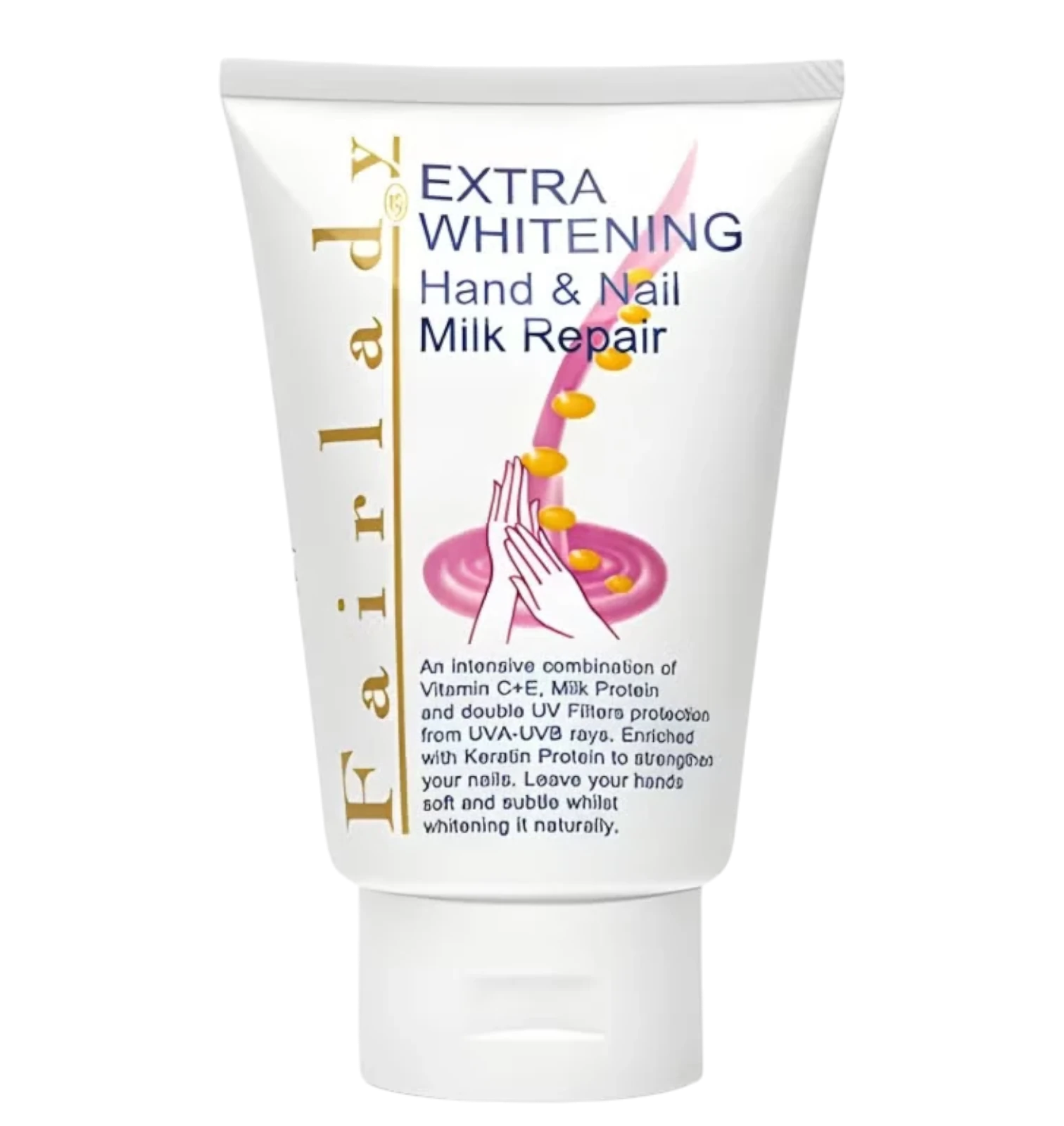 Fair Lady extra whitening hand and nail milk repair cream 100ml