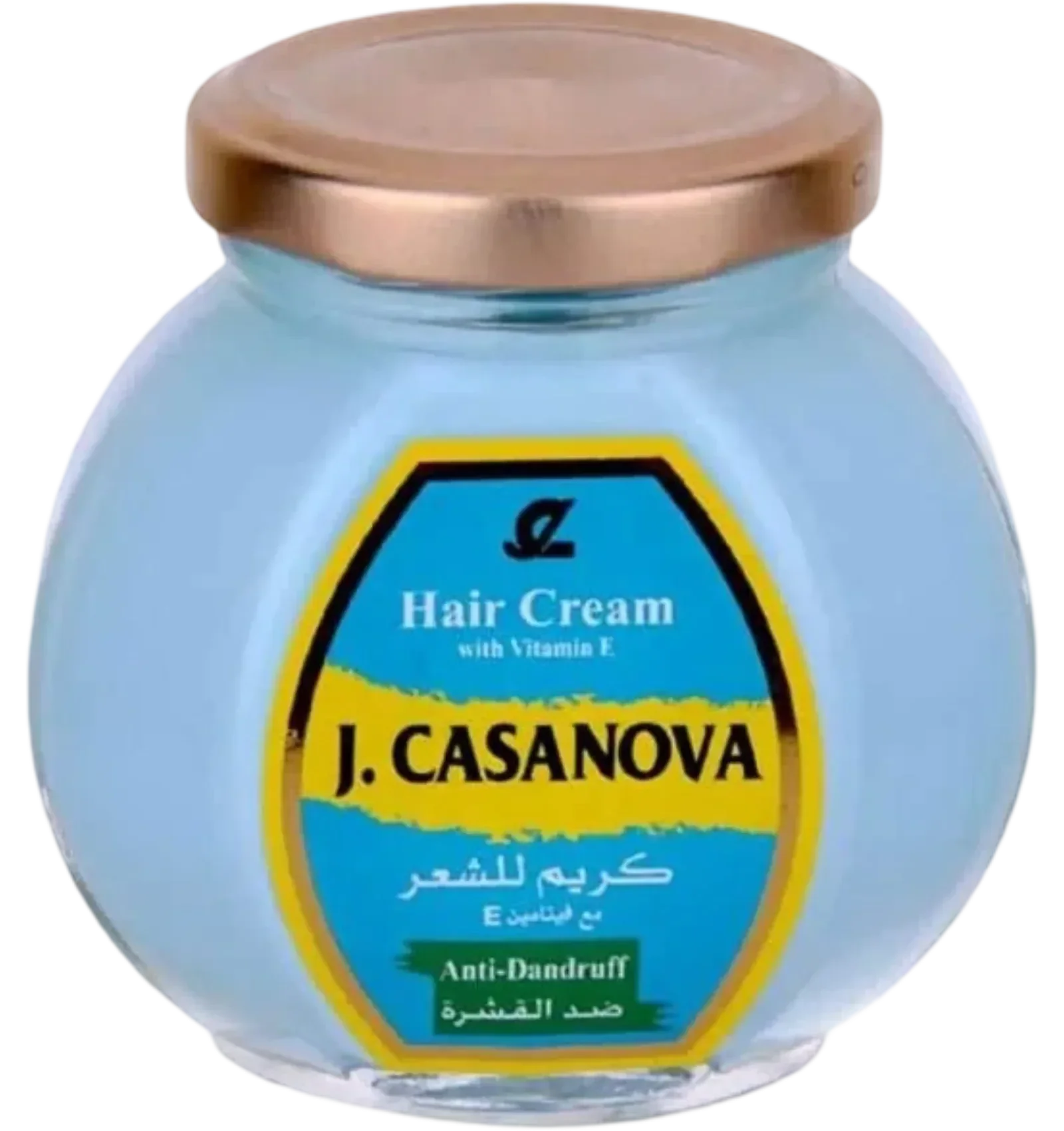J. Casanova Anti-Dandruff Blue Hair Cream with Vitamin E 150gm
