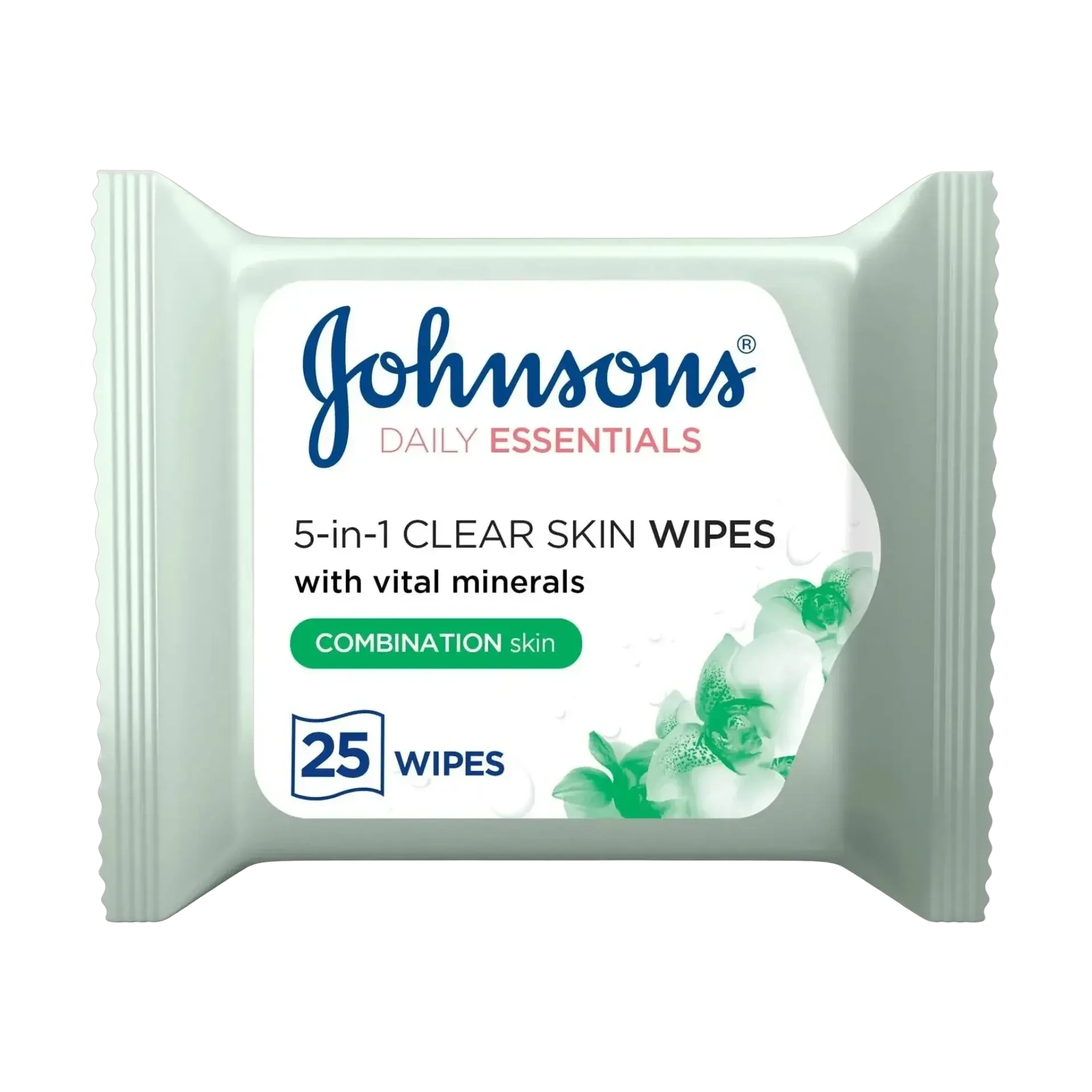 Johnson's micellar face wipes for combination skin 25 pieces