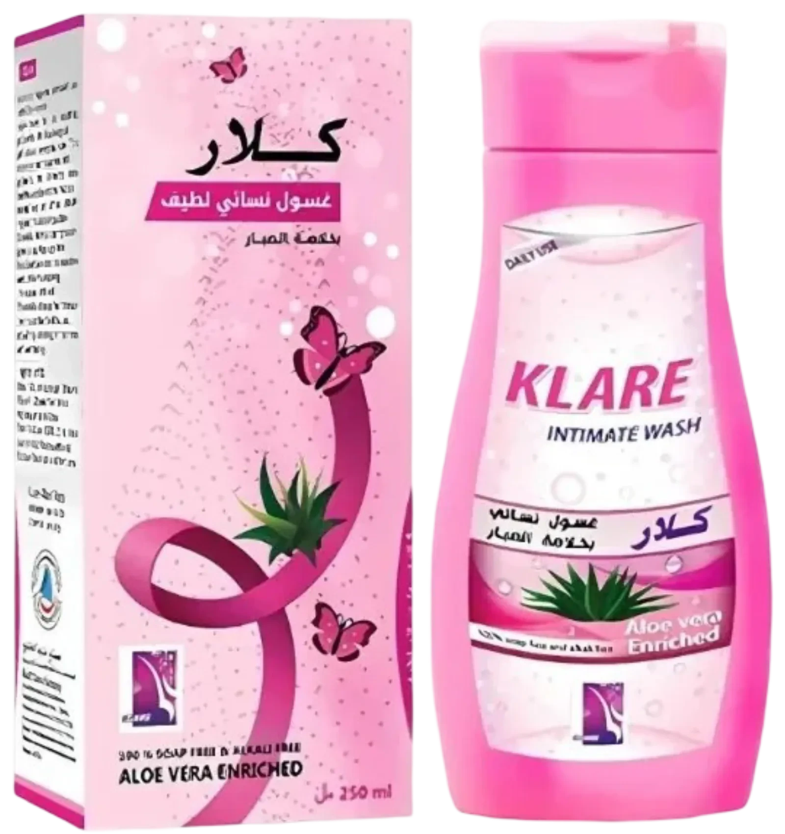 250 مل غسول نسائي بالصبار من كلار تنظيف لطيف
