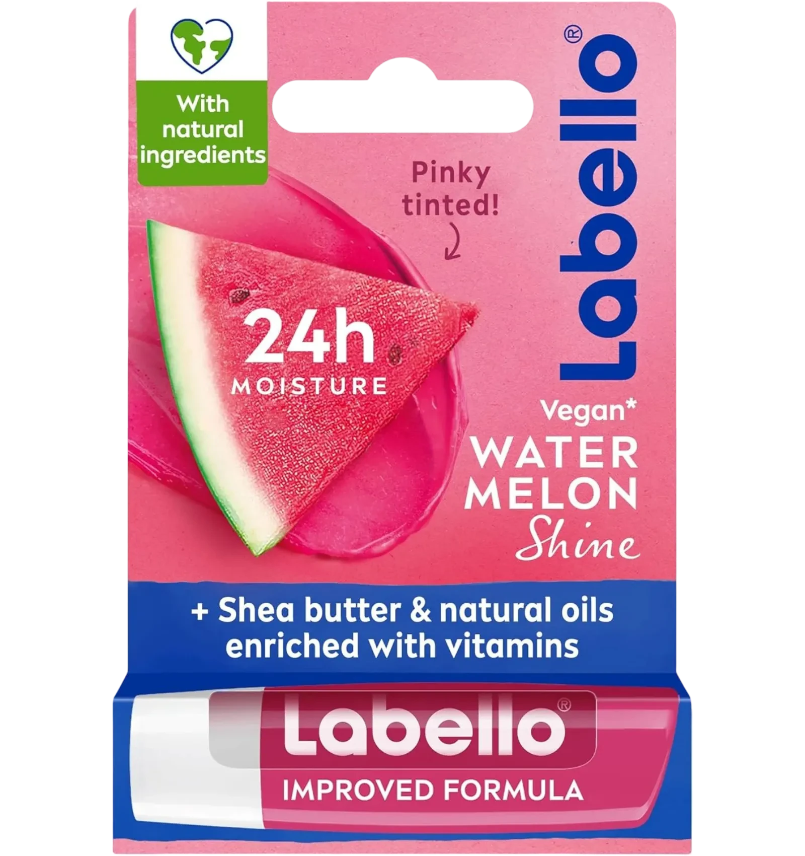 Labello Watermelon Shine lip balm with shea butter 4.8g size