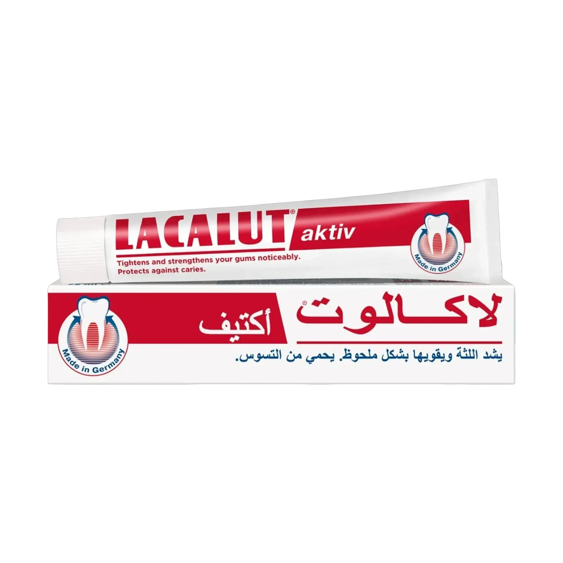 معجون لاكالوت اكتيف يشد اللثة ويحمي من التسوس يوميا 75 مل