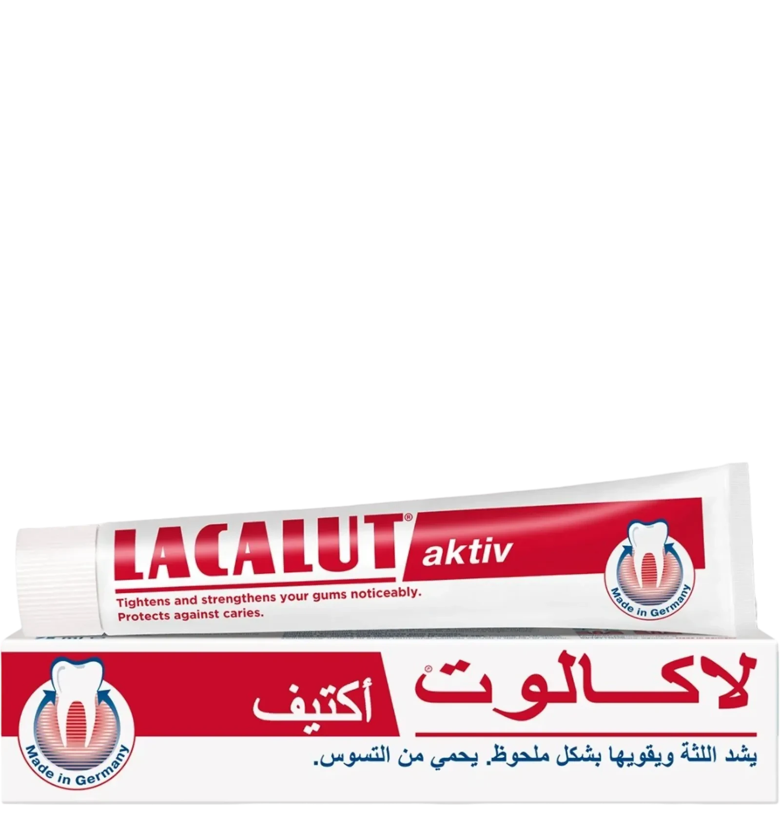 معجون لاكالوت اكتيف يشد اللثة ويحمي من التسوس يوميا 75 مل