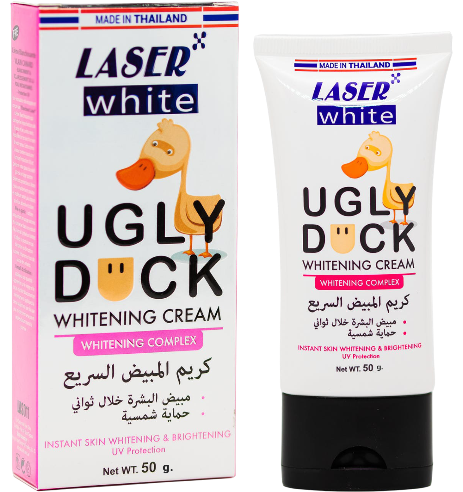 Laser White Ugly Duck Whitening Cream evens skin tone in 50ml