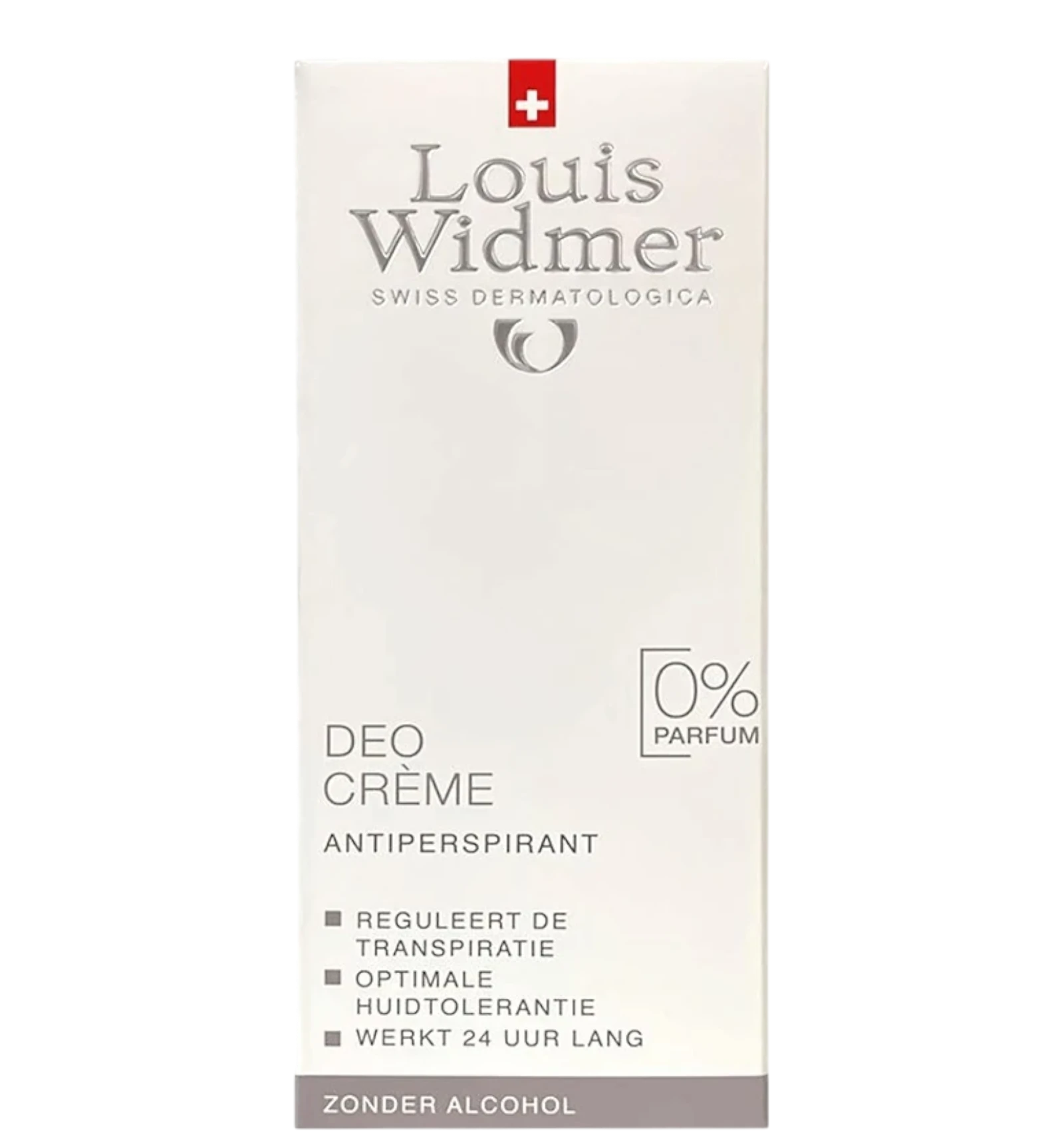 Louis Widmer Deodorant Cream Antiperspirant fragrance free alcohol free effective 24 hours 40g