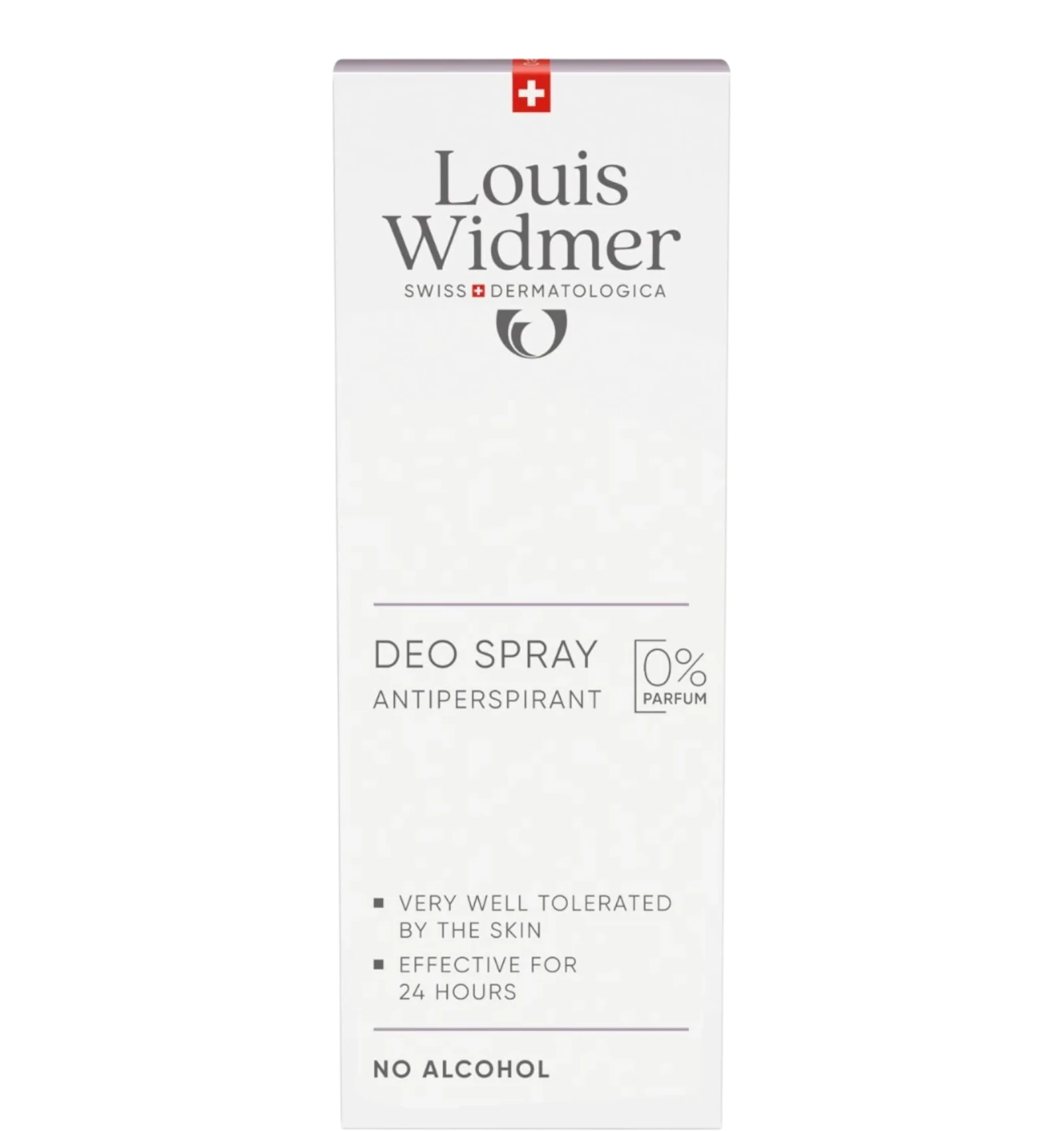 Louis Widmer Deo Spray Antiperspirant is fragrance-free and alcohol-free 75ml