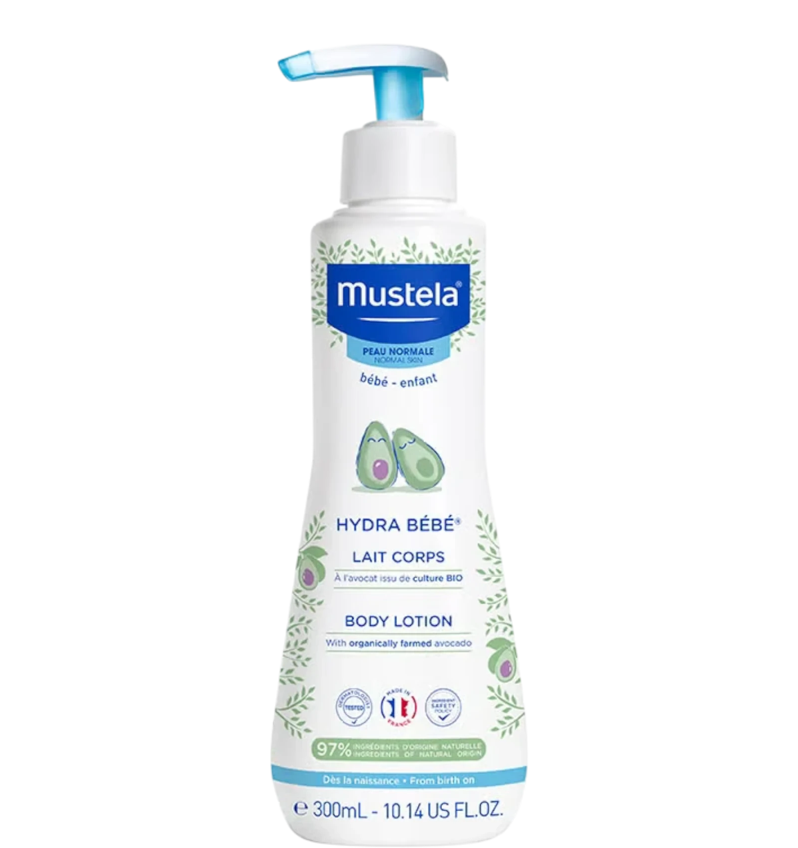 Mustela Hydra Bebe body lotion for babies provides long lasting hydration in 300ml