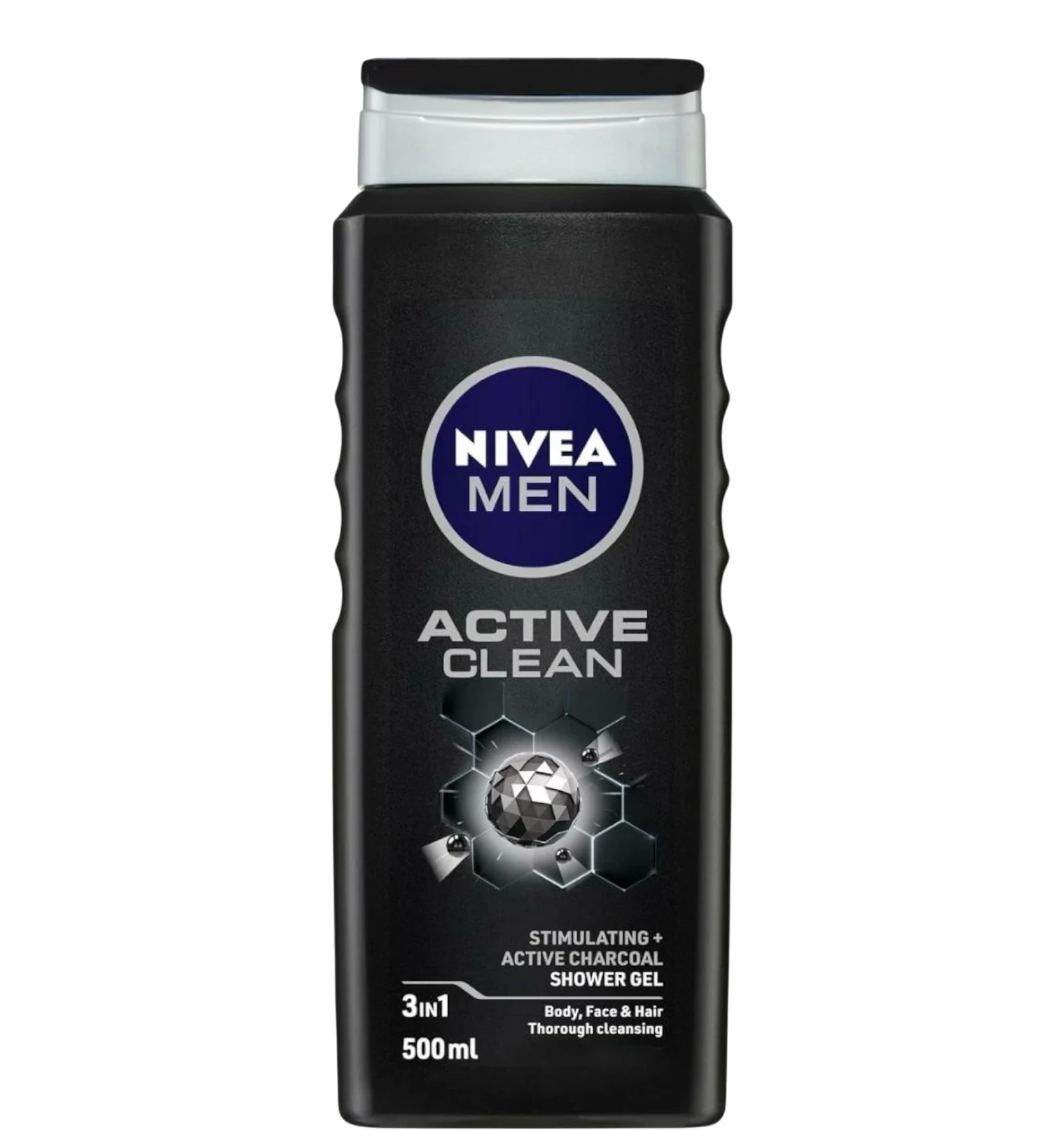 Nivea Men Active Clean Shower Gel infused with charcoal 500ml