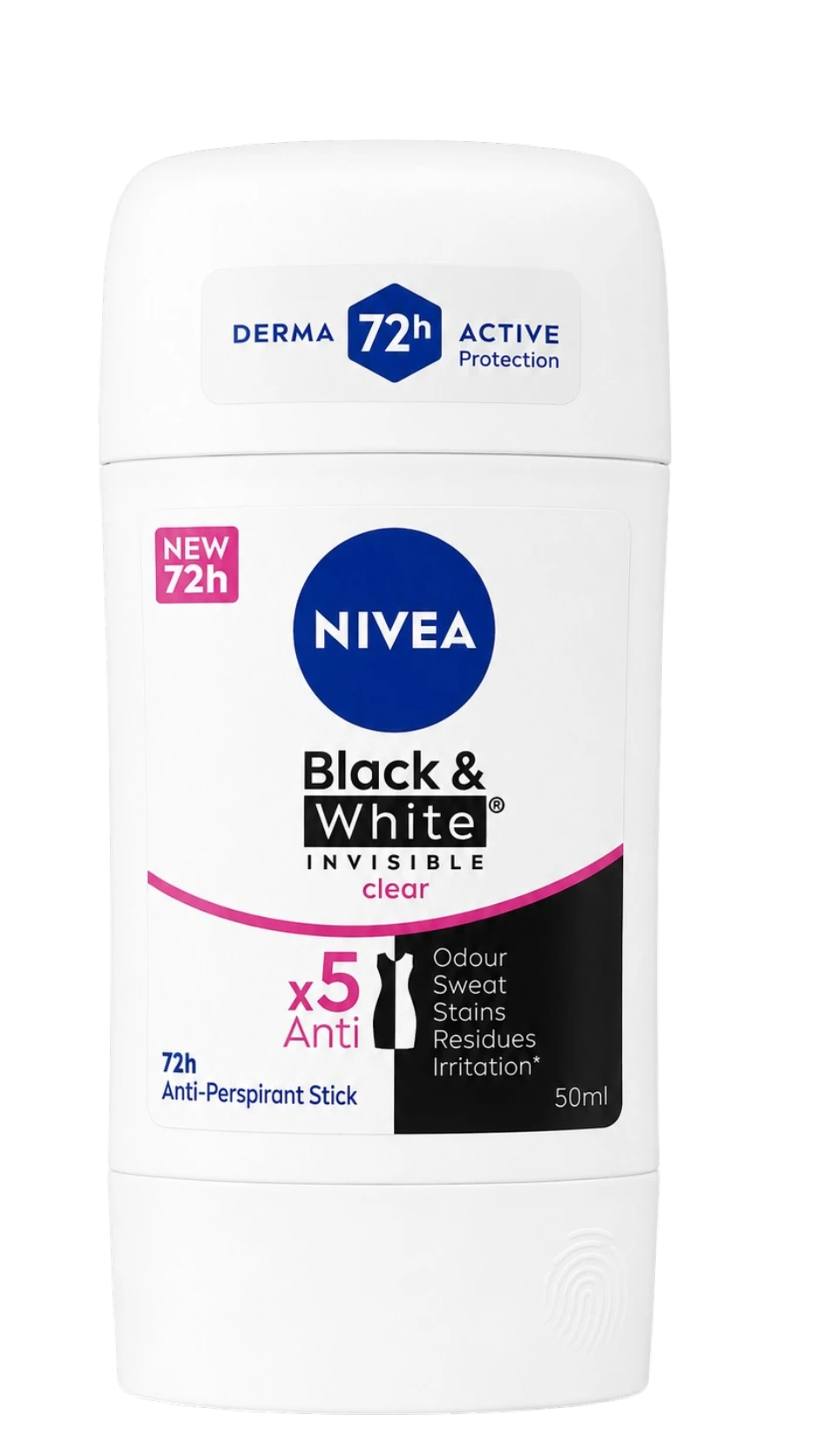 Nivea Black and White Original deodorant stick for women protects clothing 50ml