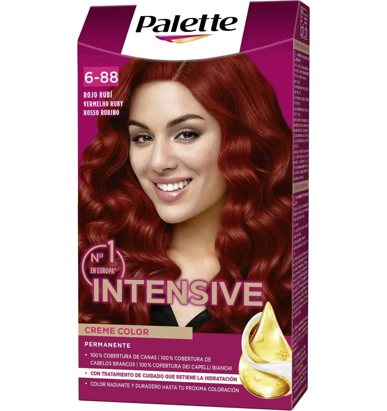 Palette Intensive Color Creme 6/88 Ruby Red permanent hair dye with full grey coverage