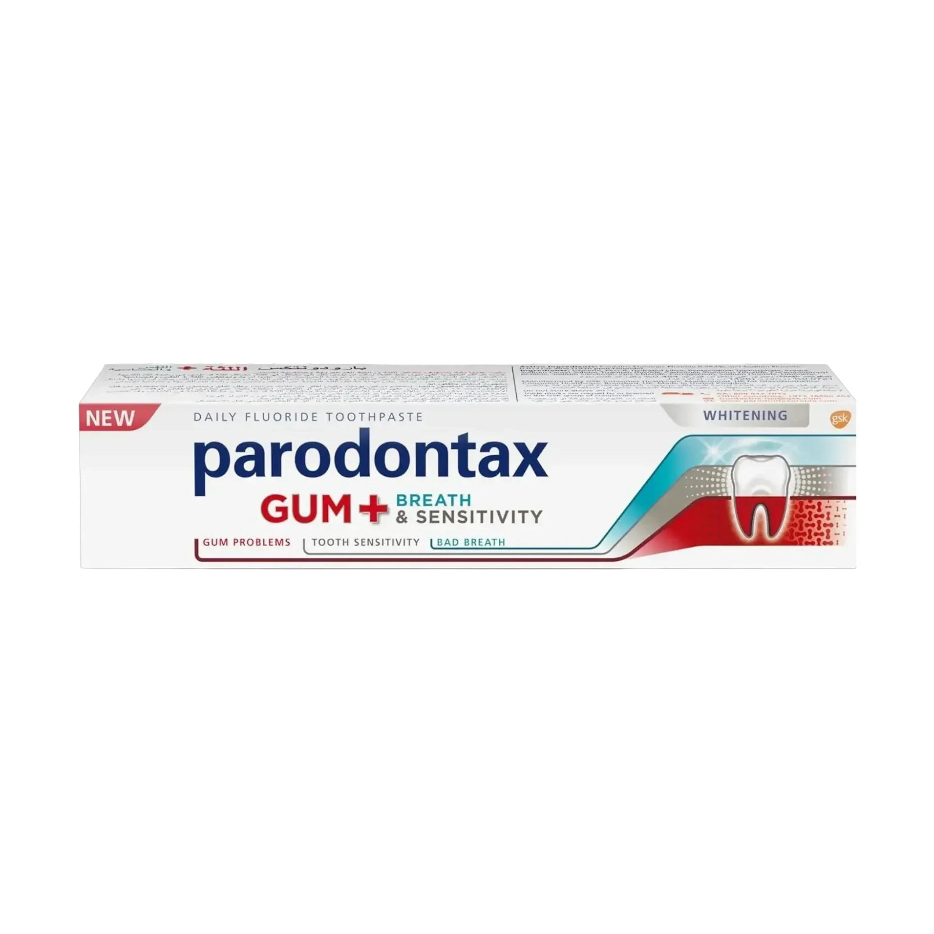 Parodontax Fluoride Toothpaste for Gum Protection and Whitening 75g