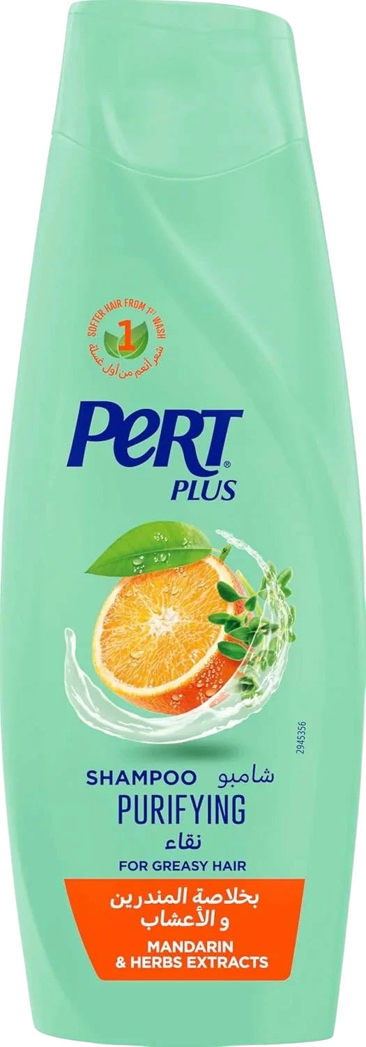 Pert Plus Greasy Hair Shampoo With Mandarin Extracts 400ml