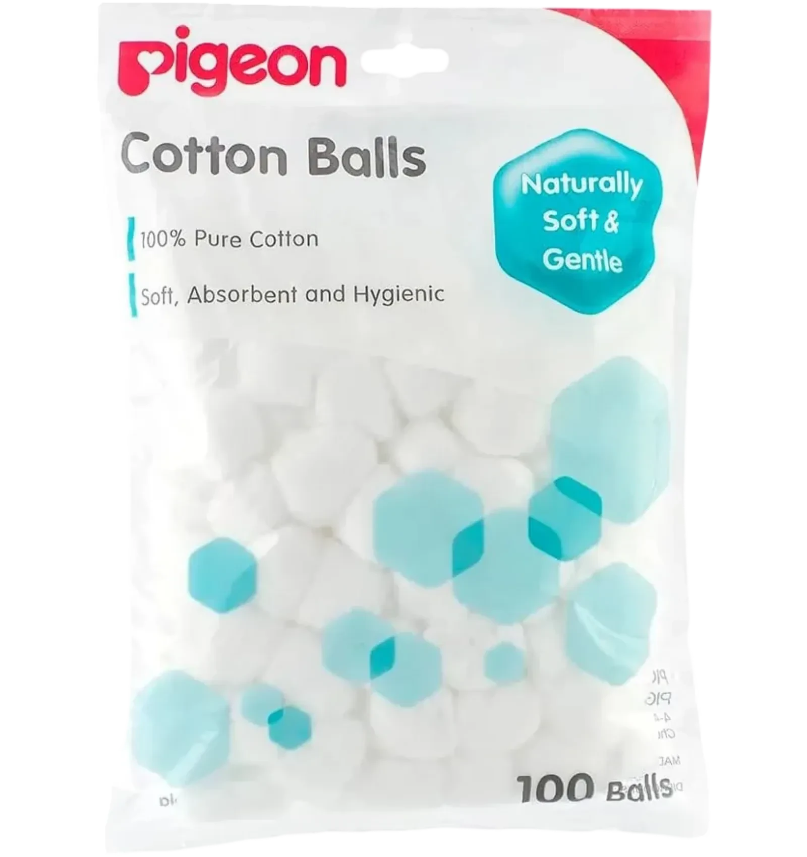 Pigeon Cotton Balls provide soft hygienic care for delicate baby skin 100pcs