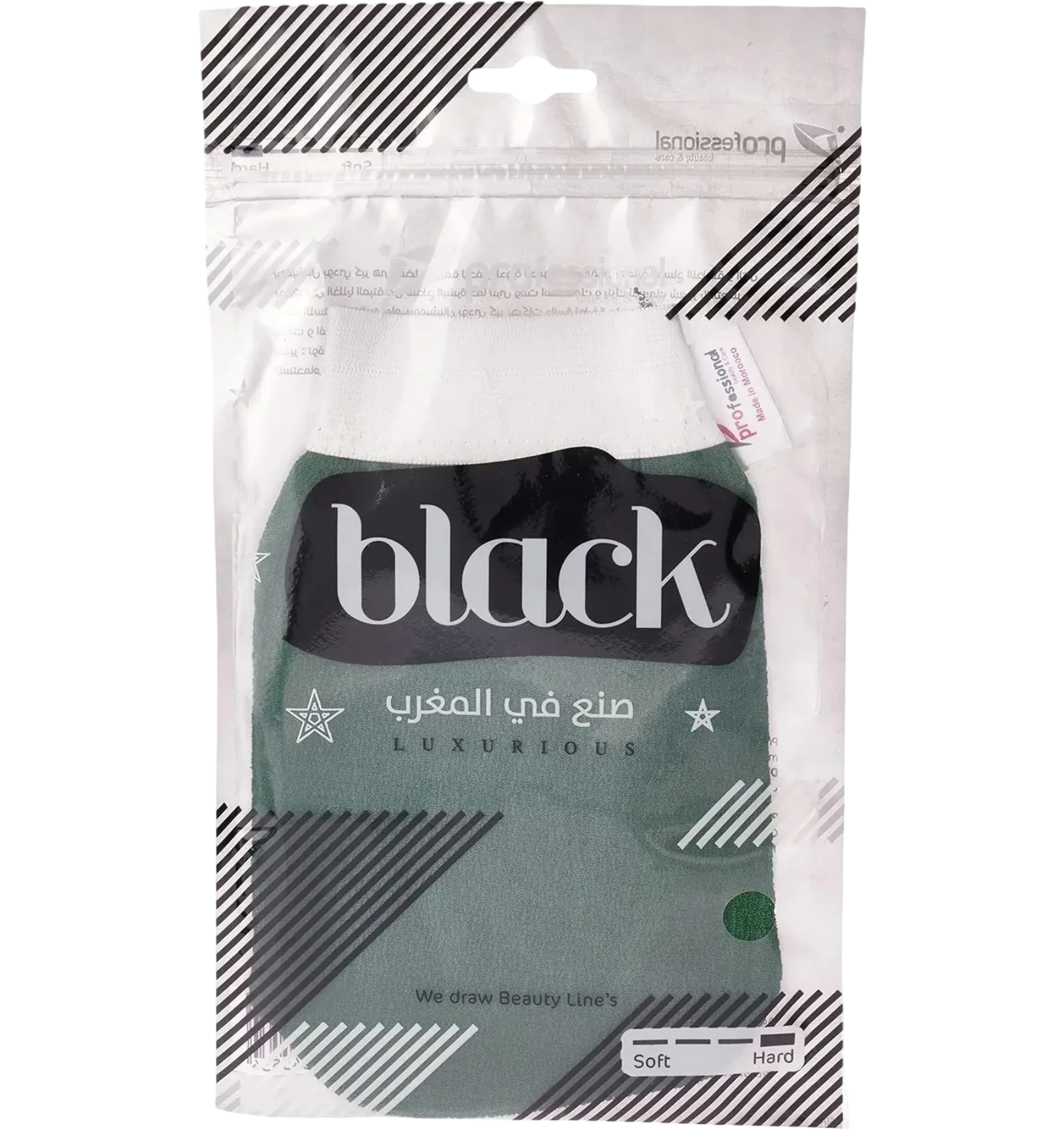 بروفيشنال ليفة فاخرة مغربية الصنع لتقشير البشرة بلطف أثناء الاستحمام