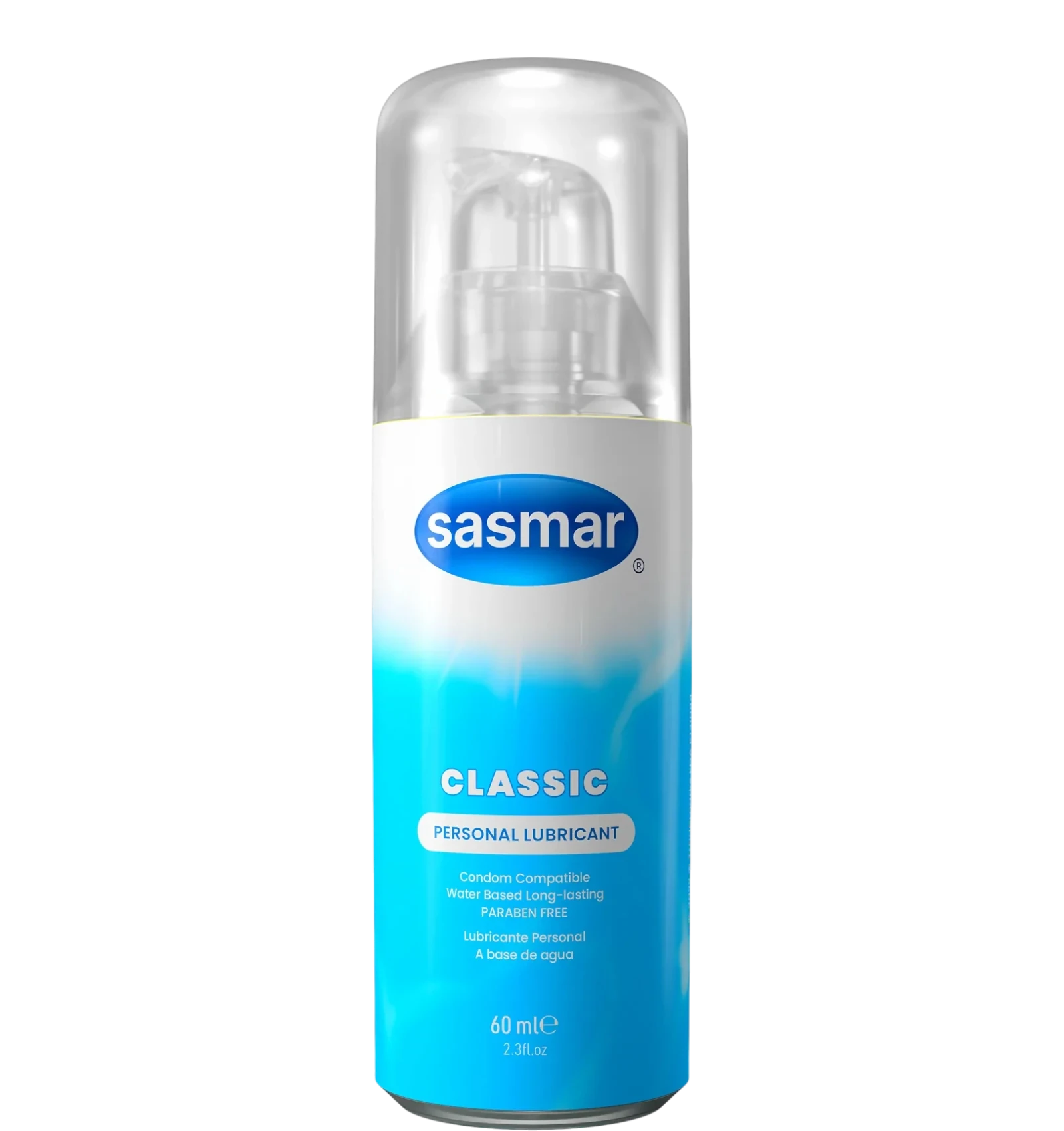 Sasmar Classic Personal Lubricant 60ml is water based and condom compatible