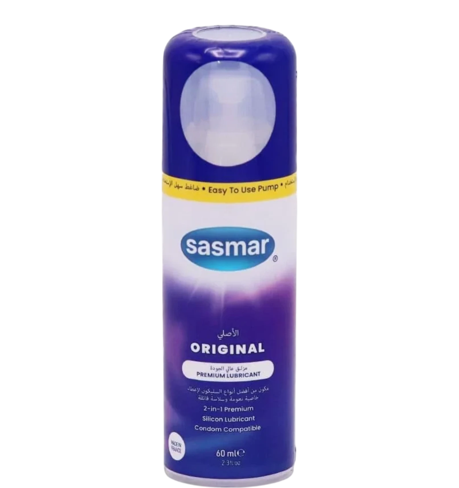 Sasmar Original Lubricant Gel is water based and safe with condoms 60ml