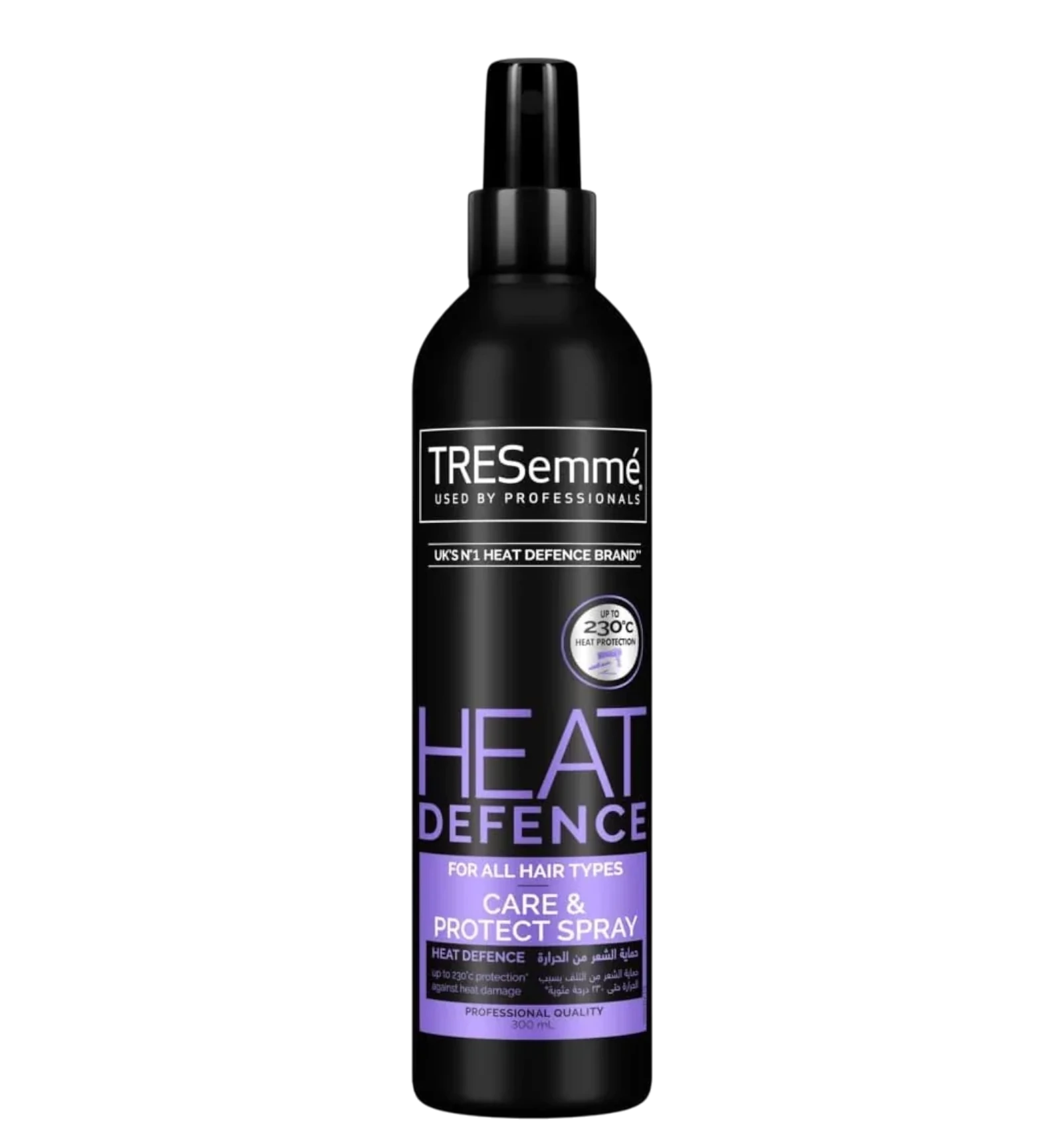 Tresemme Heat Defence Hair Spray shields strands up to 230 degrees 300ml