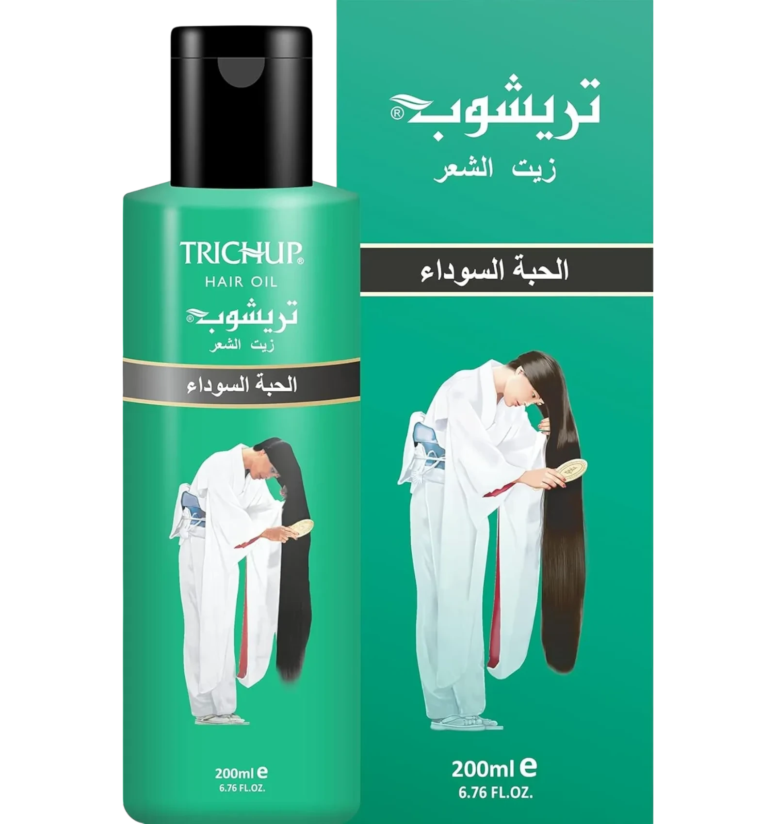 تريشوب زيت الشعر بالحبة السوداء بحجم 200 مل