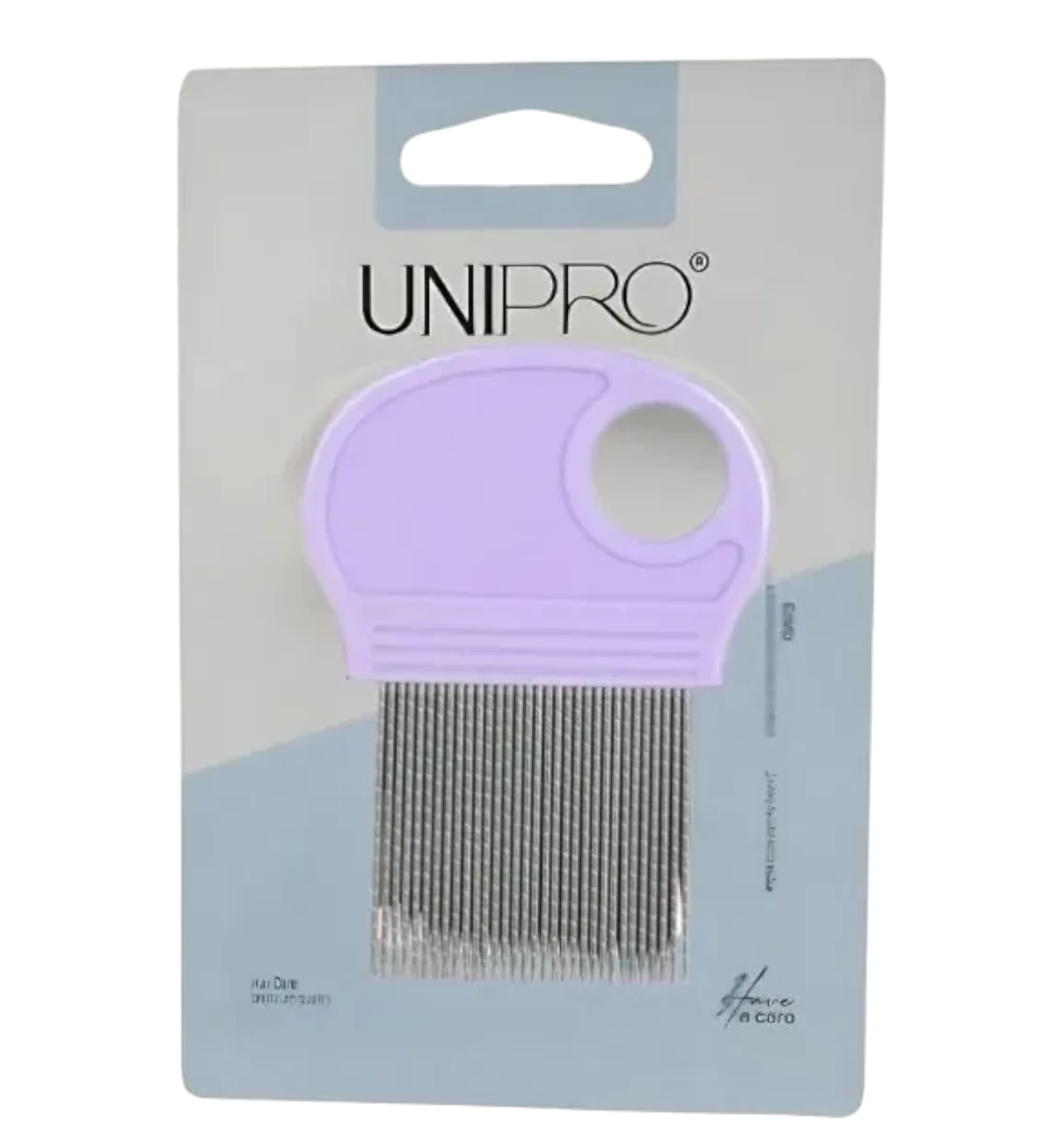 Unipro stainless steel nit comb with a magnifying lens for lice removal