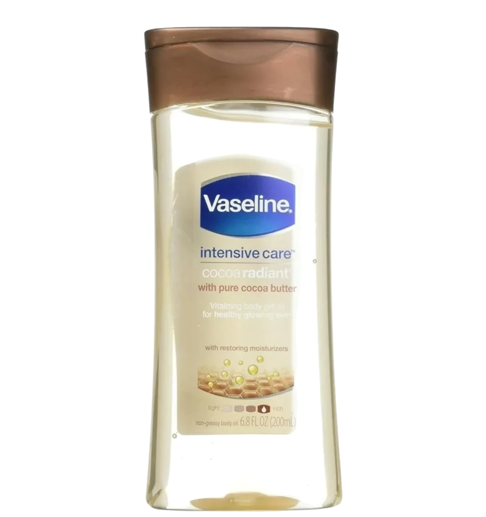 Vaseline Intensive Care Cocoa Radiant Body Gel Oil with pure cocoa butter 200ml