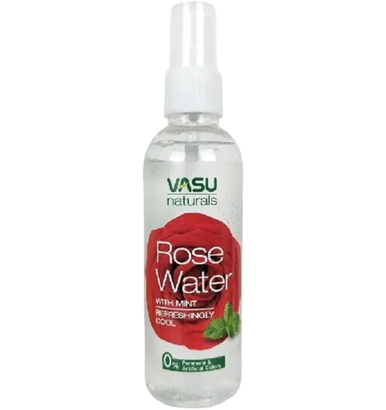 Vasu Rose Water with Mint offers a cooling parabens free mist in 200ml