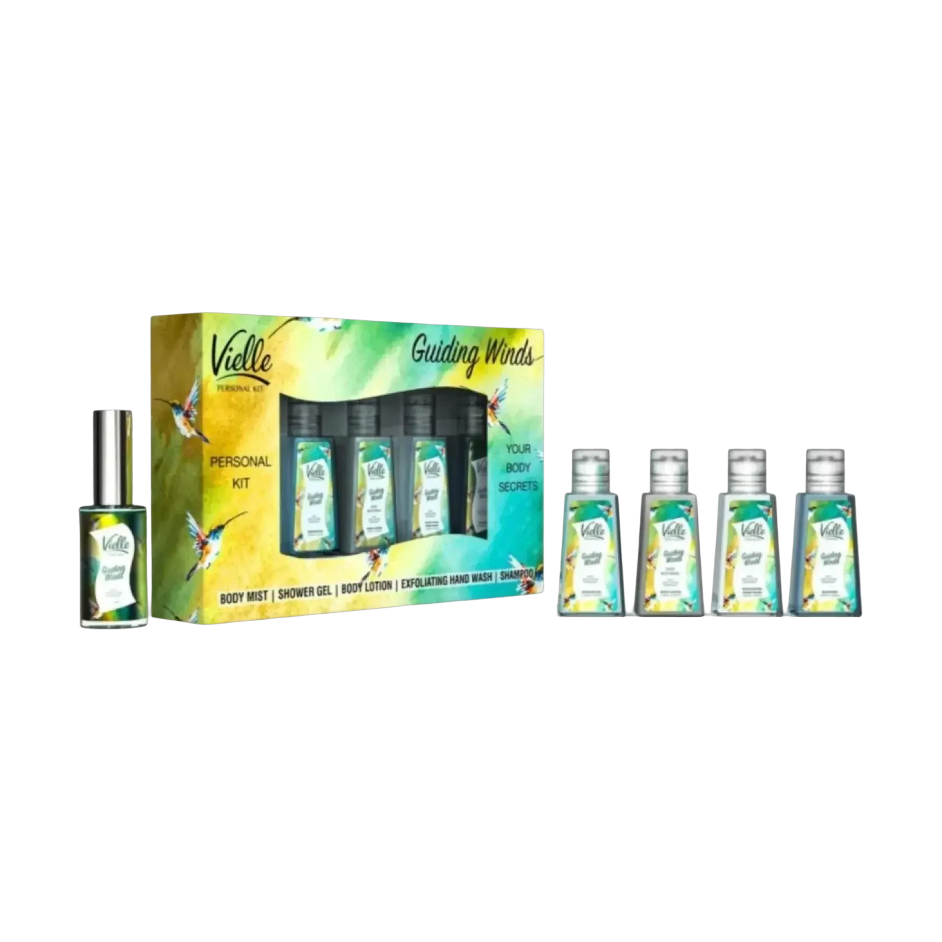 Vielle Guiding Winds Personal Care Kit Five Products 15ml