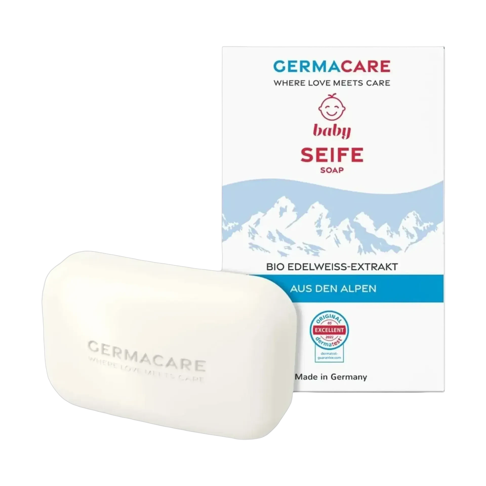 Germacare baby soap with organic edelweiss extract 100g