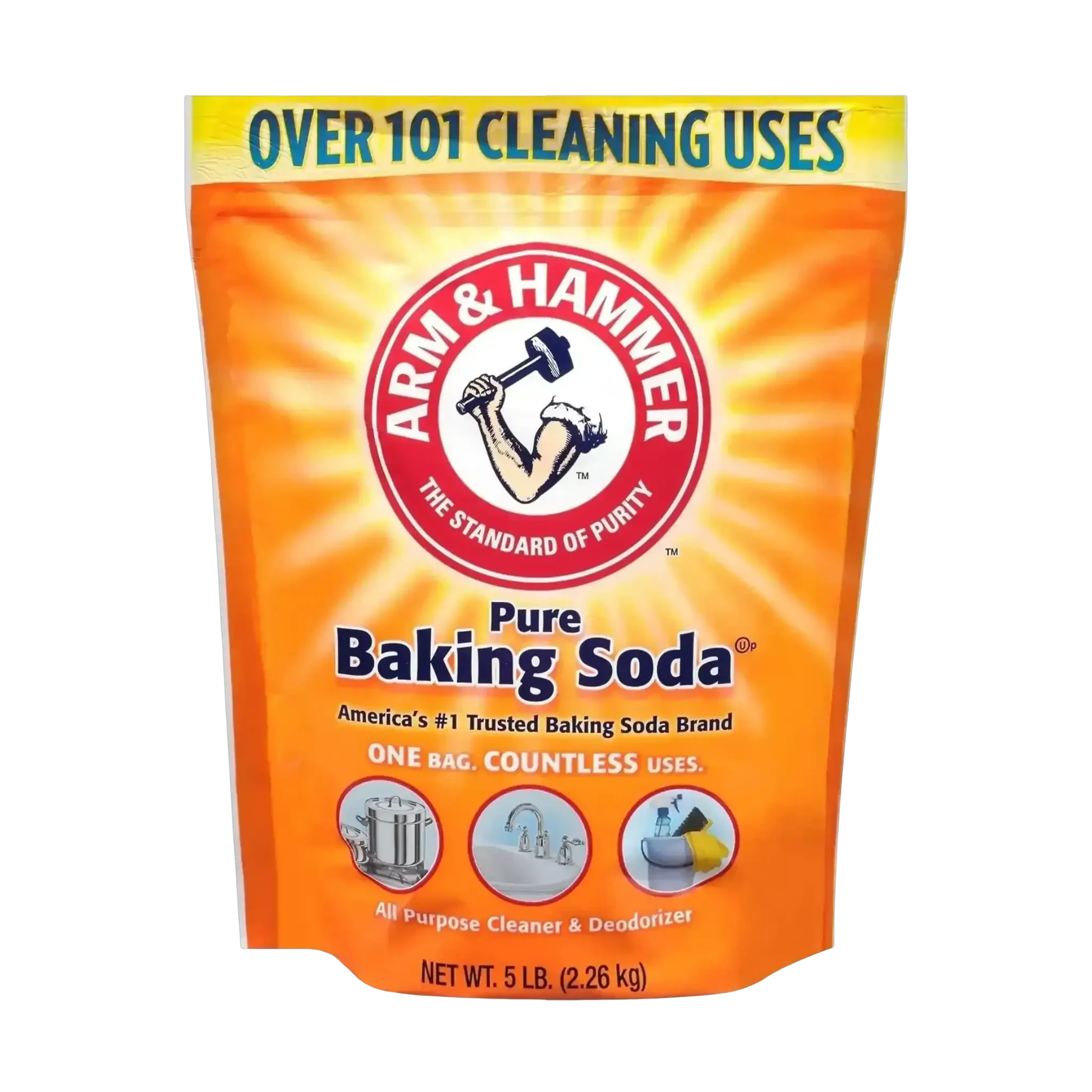 Arm and Hammer pure baking soda 2.26kg for all purpose home cleaning