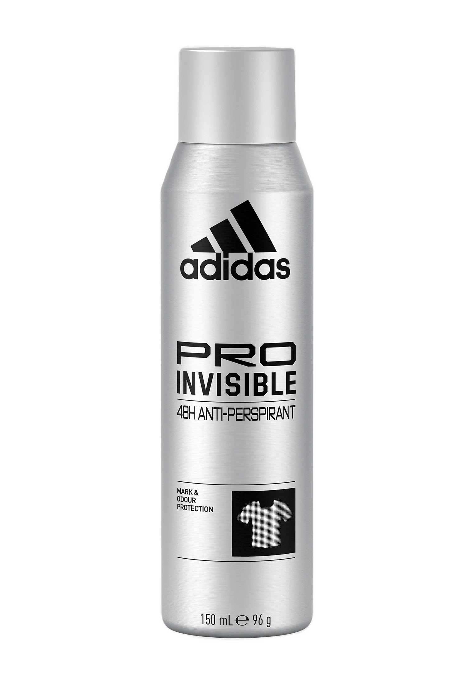 Adidas Pro Invisible Deodorant Spray for men gives 48 hour protection without white marks 150ml